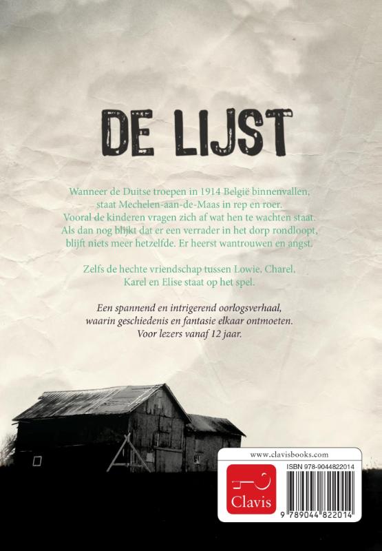 De lijst achterkant