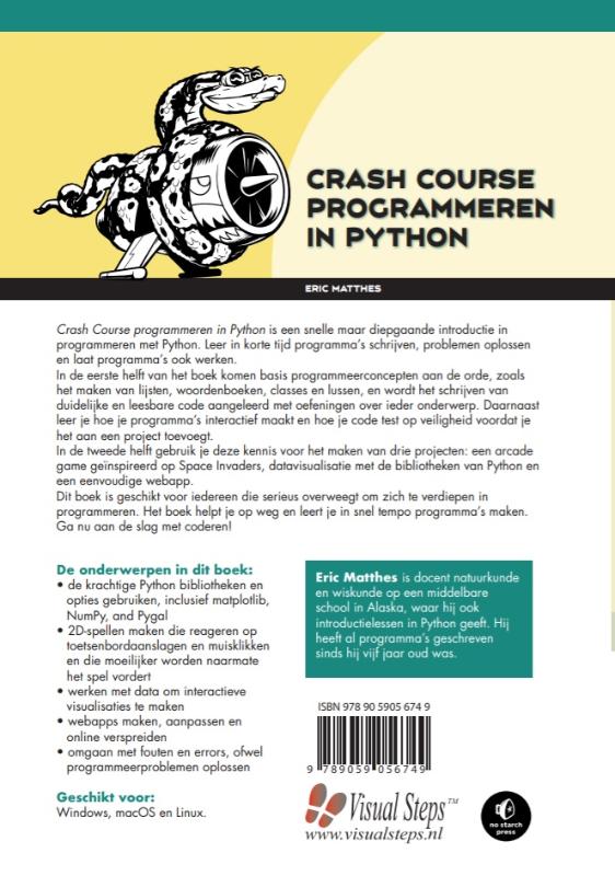 Crash course programmeren in Python achterkant