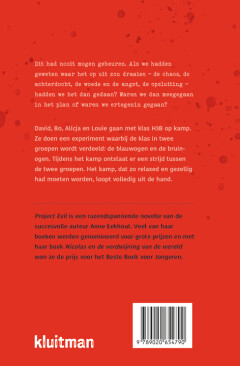 Project evil / Kluitman-novelles achterkant