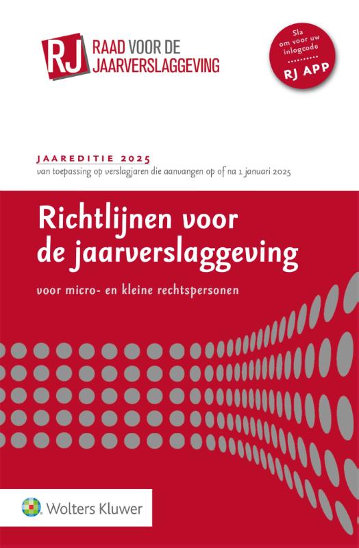 Richtlijnen voor de jaarverslaggeving voor micro- en kleine rechtspersonen 2025