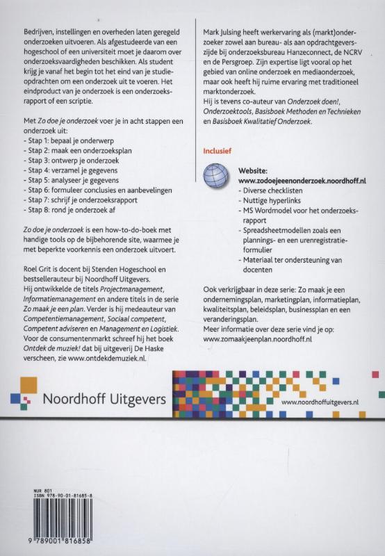 Zo doe je een onderzoek / Zo maak je een plan achterkant