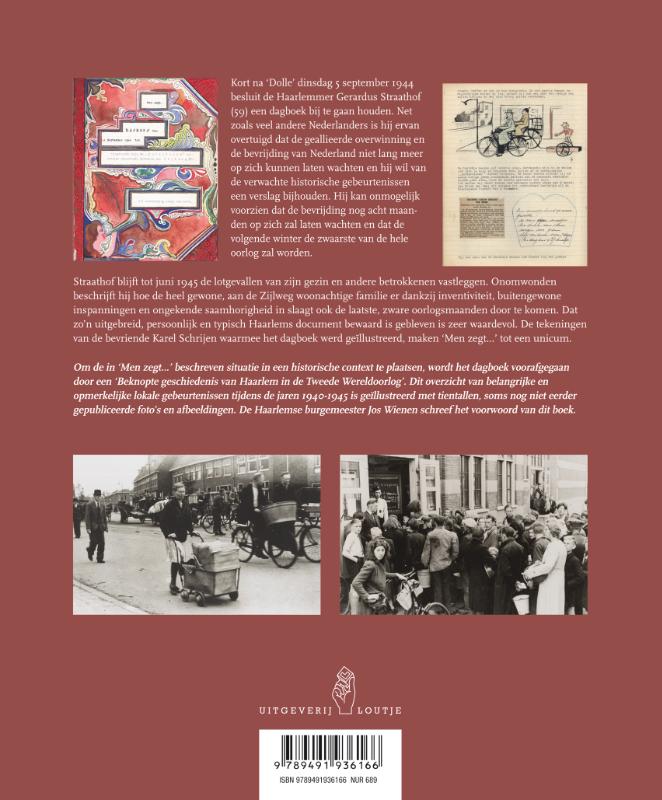 Men zegt... Een Haarlems oorlogsdagboek 09 44 - 06 45 achterkant