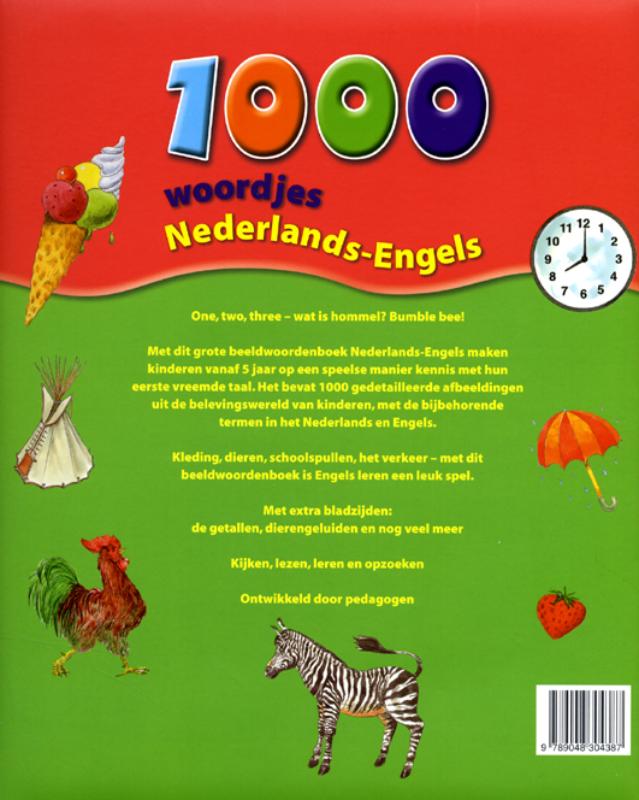 1000 woordjes Nederlands-Engels achterkant