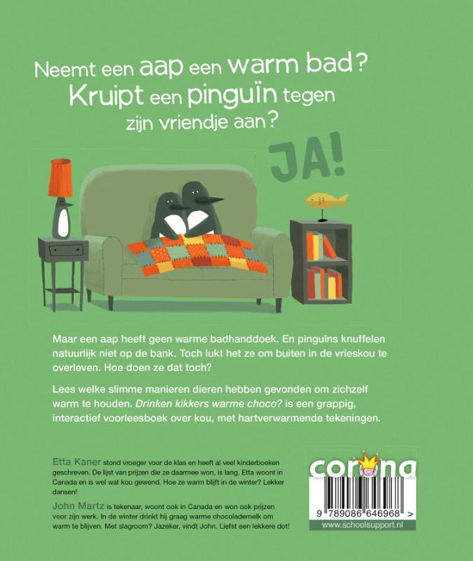 Drinken kikkers warme choco? achterkant
