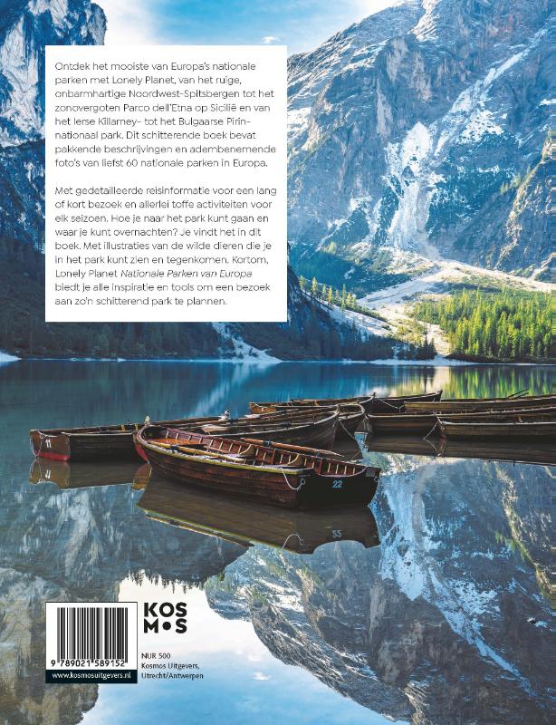 Nationale Parken van Europa / Lonely planet achterkant