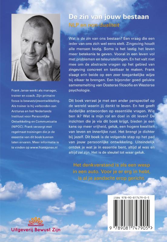 De zin van jouw bestaan De zin van jouw bestaan achterkant