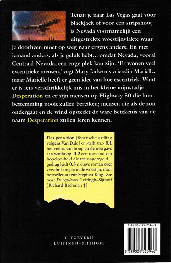 Desperation achterkant