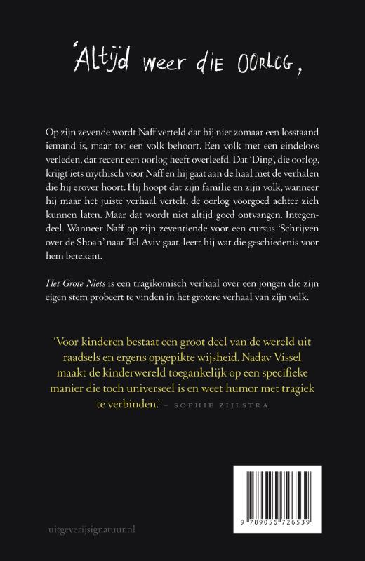 Het grote niets achterkant