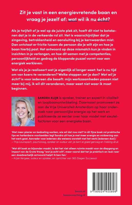 Wat wil je écht? achterkant