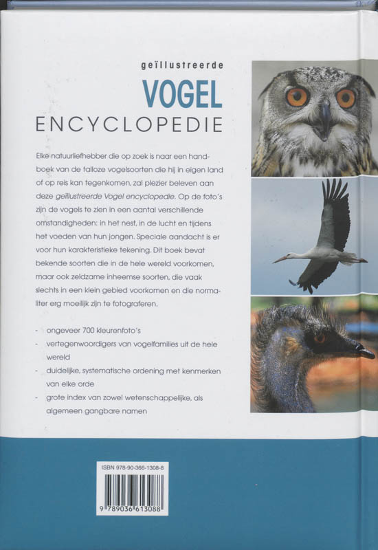 Vogel encyclopedie achterkant