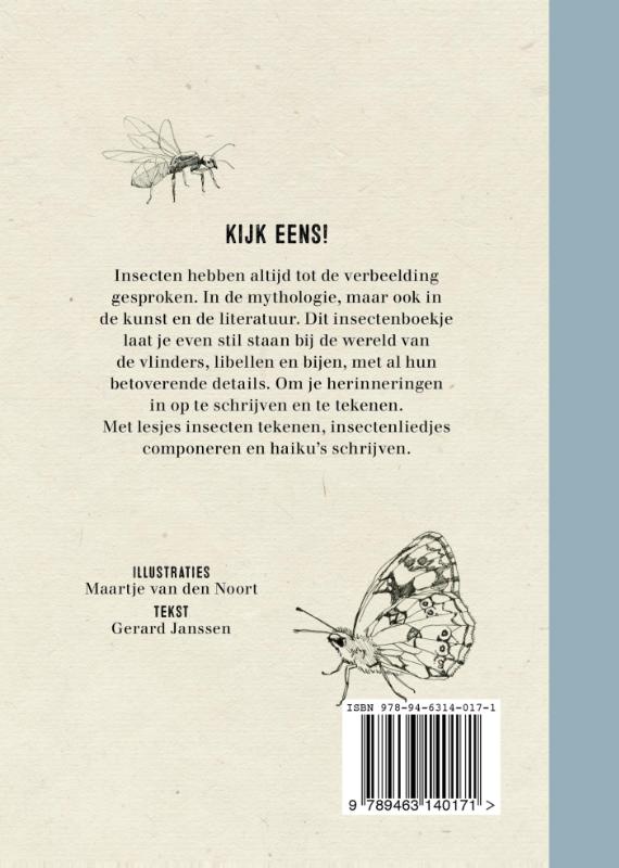 Pocket insectenboek achterkant