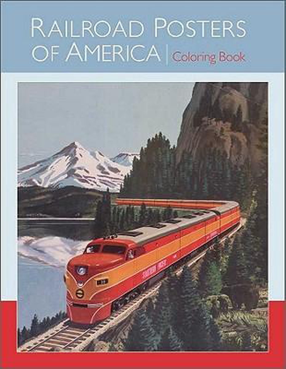 Railroad Posters of America Colouring Book