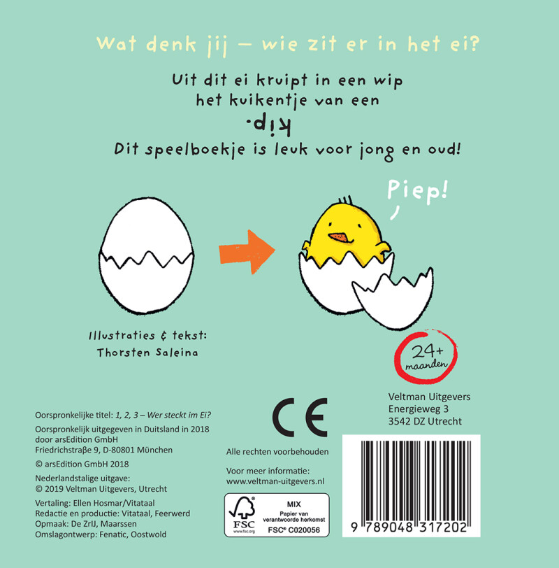Wat denk jij, wie zit er in het ei? achterkant
