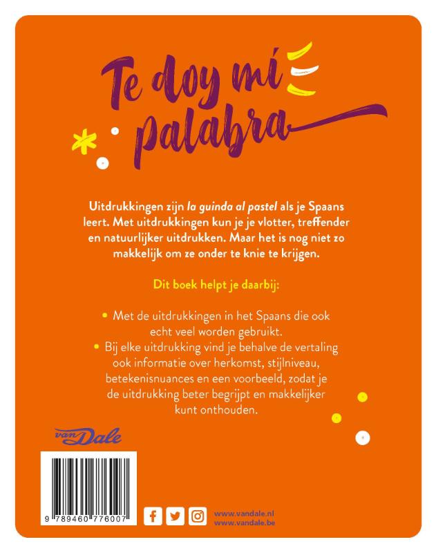 Te doy mi palabra achterkant