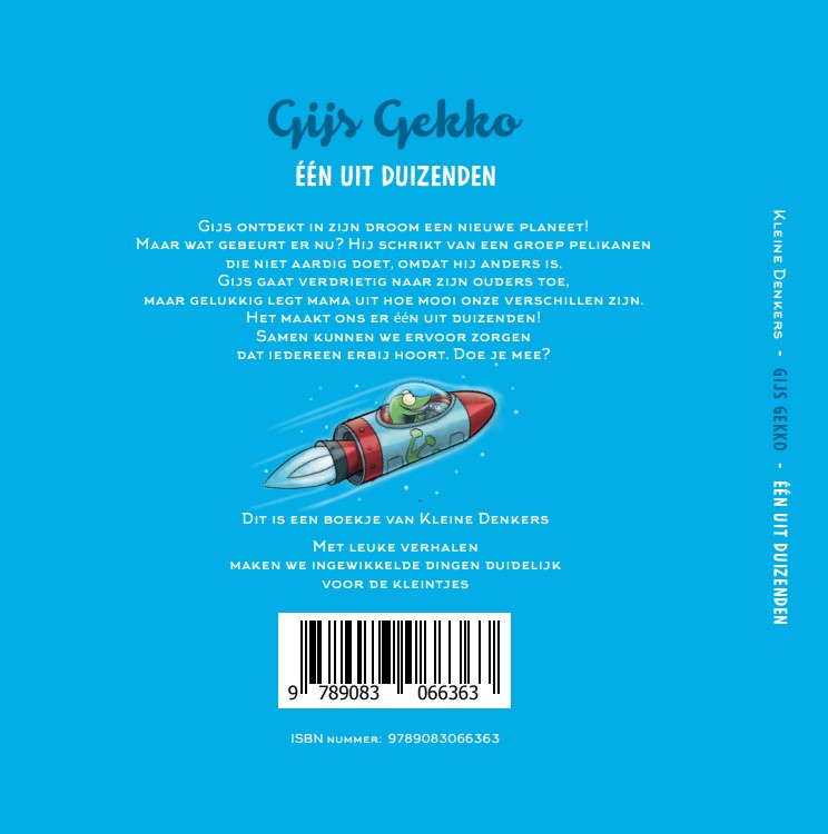 Gijs Gekko "Eén uit duizenden" / Kleine Denkers / 2 achterkant