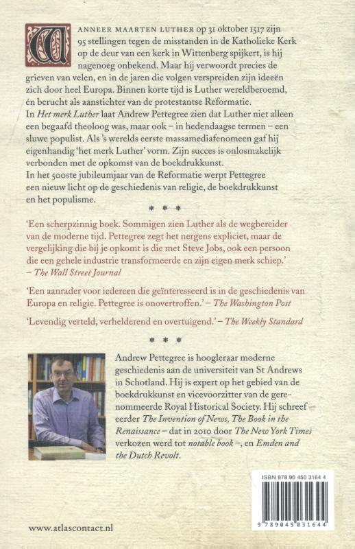 Het merk Luther achterkant