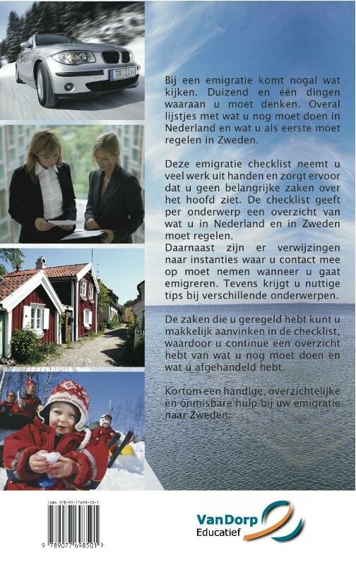 Bestemming Zweden achterkant