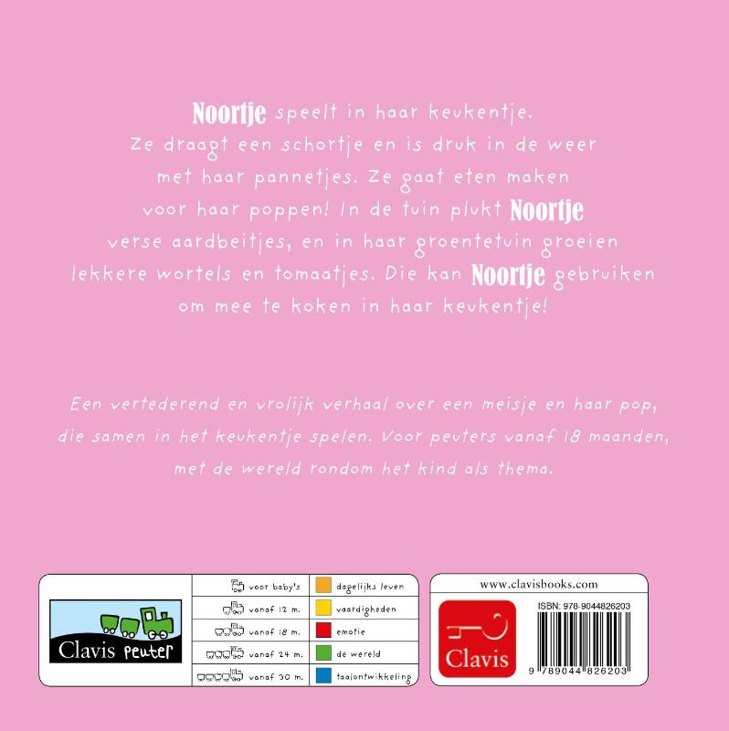 Noortje in haar keukentje / Noortje achterkant