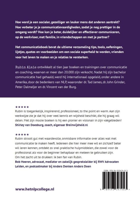Het Communicatie Boek achterkant