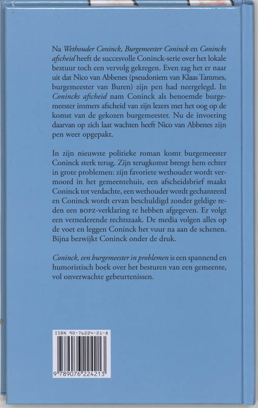 Coninck achterkant