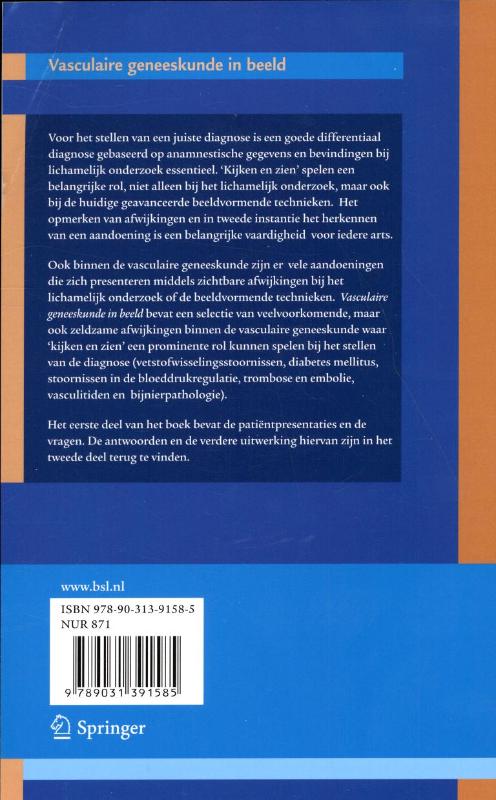 Vasculaire geneeskunde in beeld achterkant