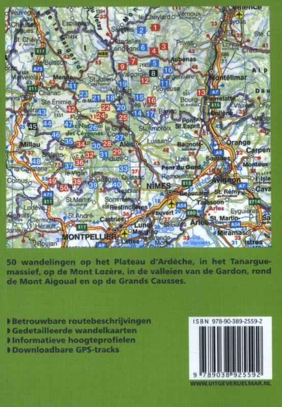 Rother wandelgids Cevennen-Ardèche / Rother Wandelgidsen achterkant