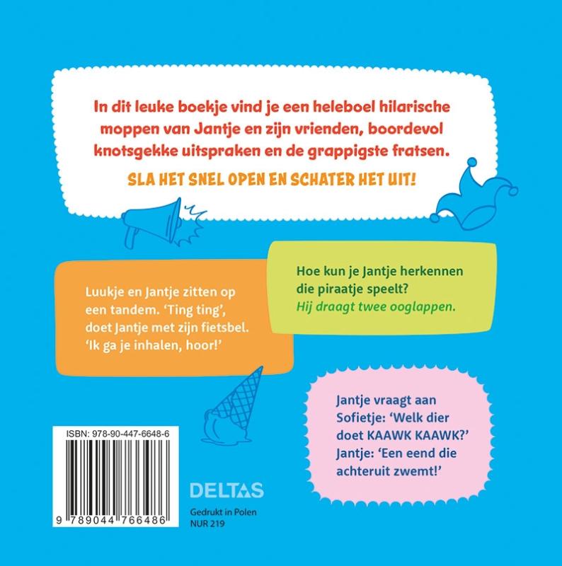 101 megaleuke Jantje moppen voor kinderen achterkant