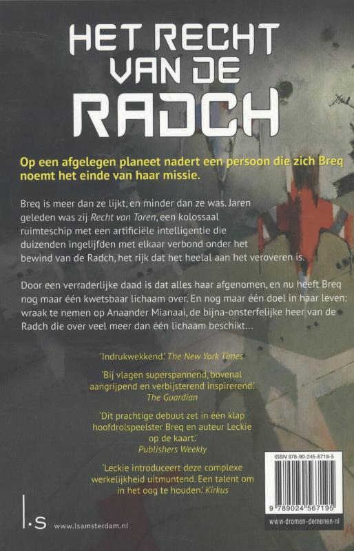 Het recht van de Radch / Radch achterkant