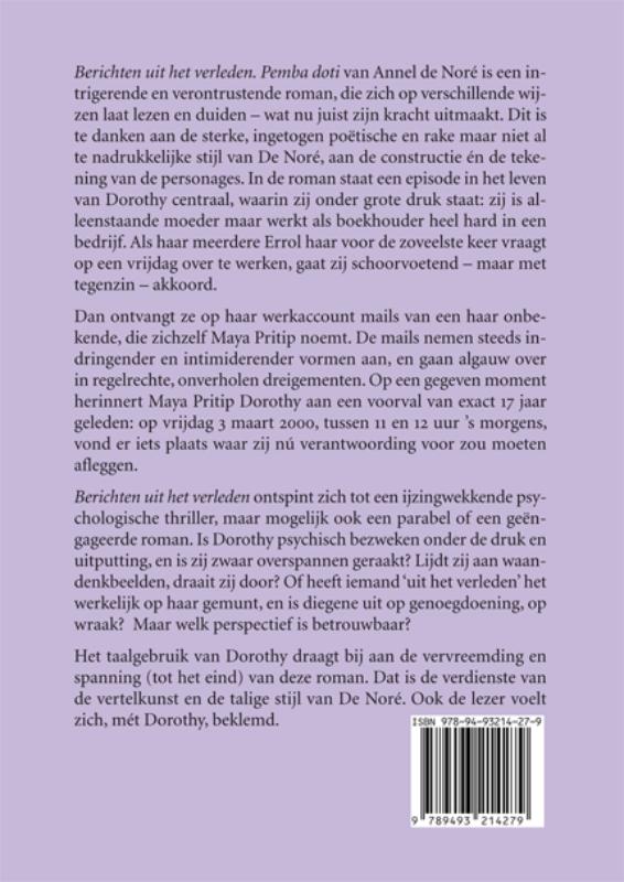 Berichten uit het verleden. Pemba doti achterkant