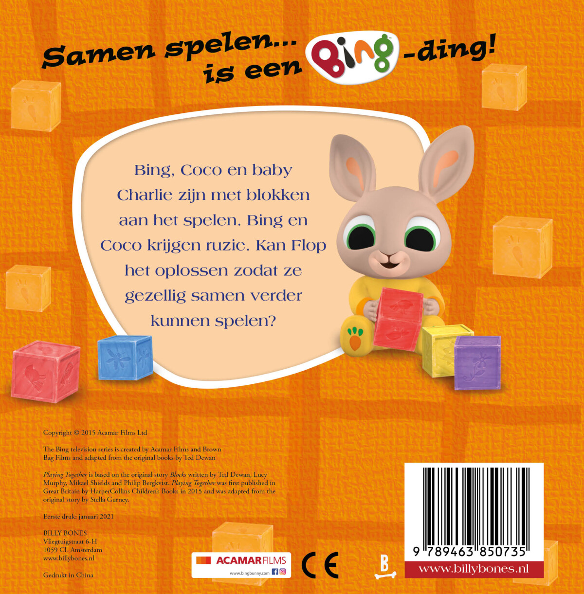 Samen spelen / Bing achterkant