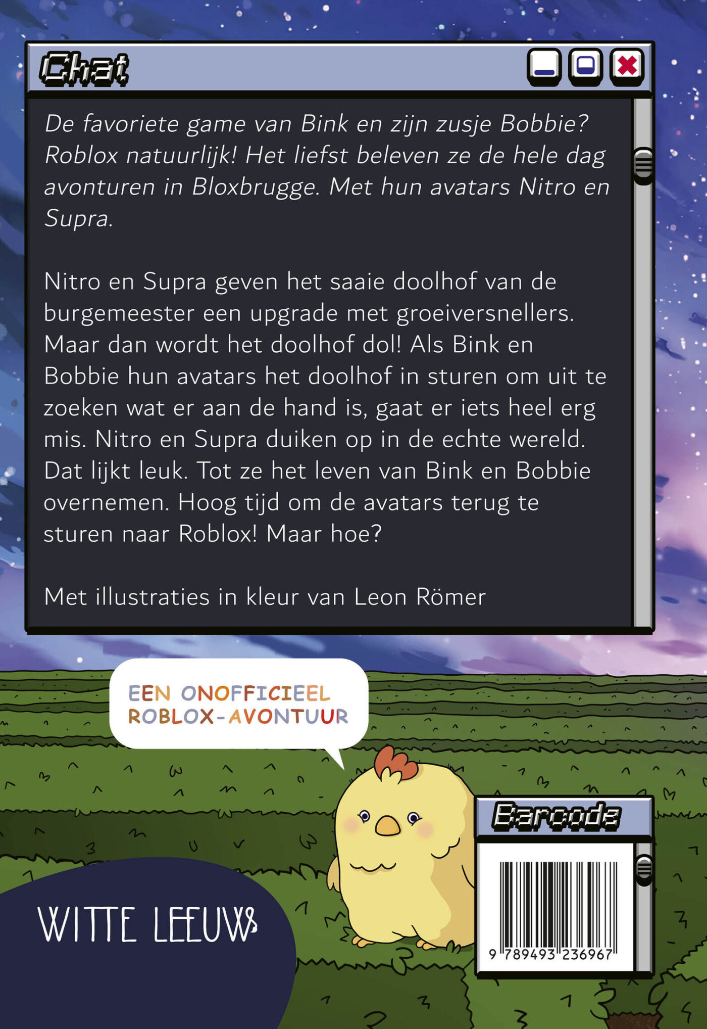 Avonturen van een Roblox-ster achterkant