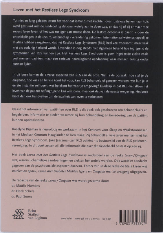 Leven met Restless Legs syndroom / Leven / Omgaan met achterkant