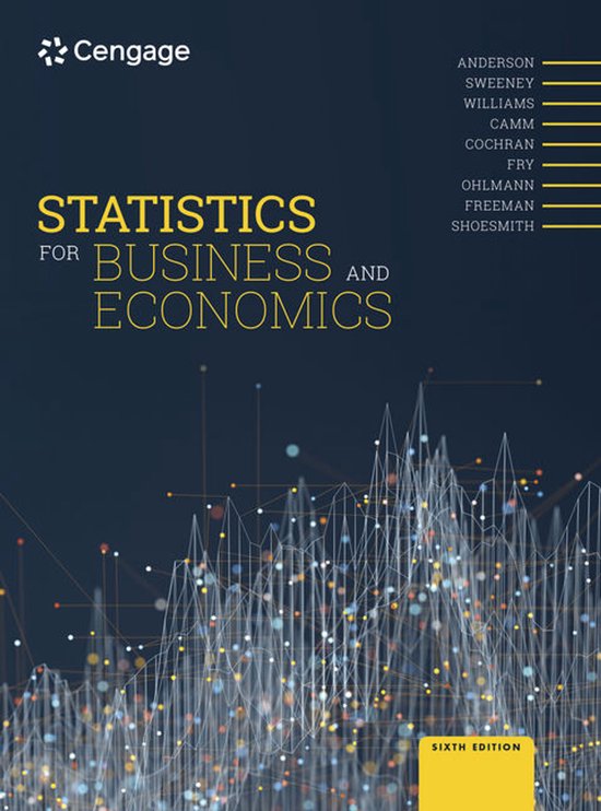 David Anderson Statistics For Business And Economics