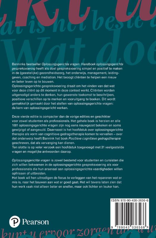 Oplossingsgerichte vragen Oplossingsgerichte vragen achterkant