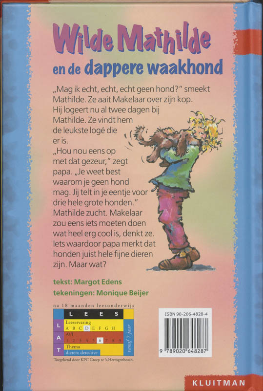 Wilde Mathilde en de dappere waakhond / Klavertje drie-serie achterkant