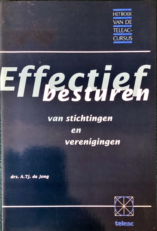 Effectief besturen van stichtingen en verenigingen