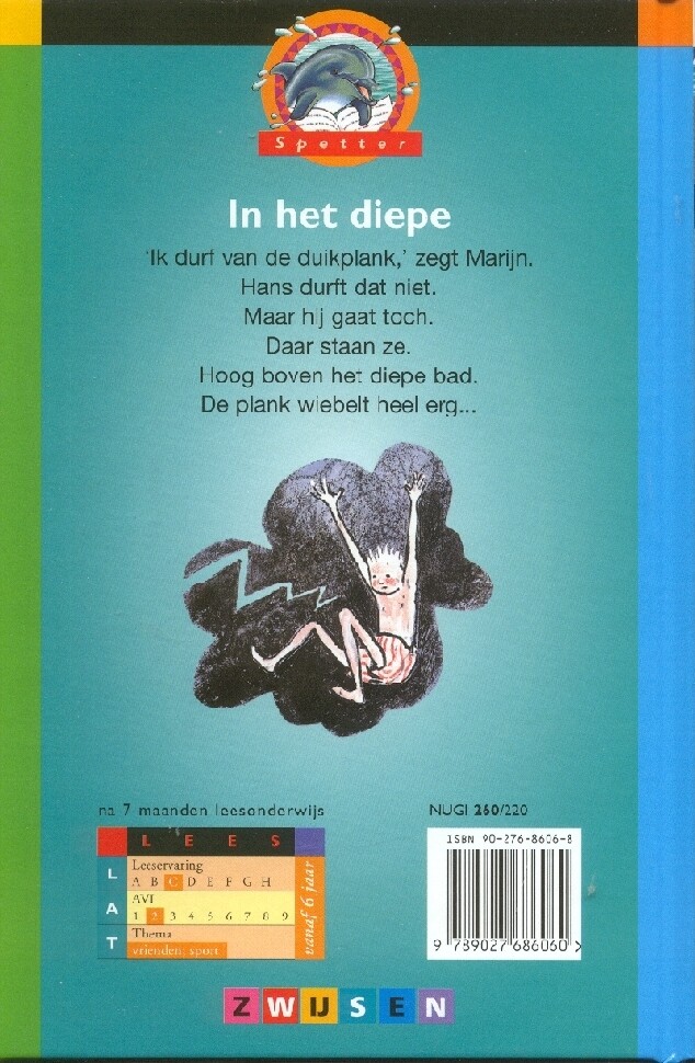 In het diepe / Spetter achterkant