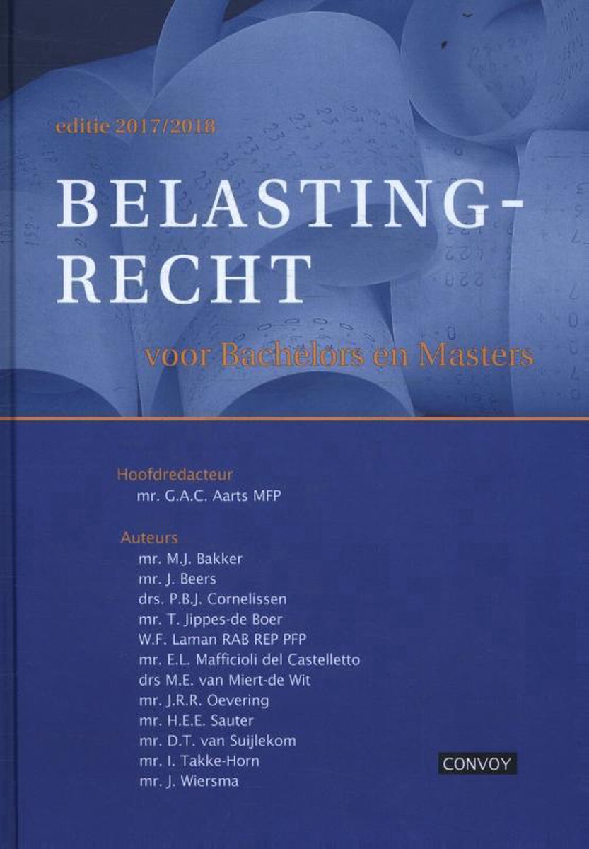 G.A.C. Aarts Belastingrecht 2017/2018