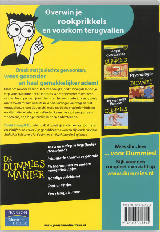 Voor Dummies - Stoppen met roken voor Dummies achterkant