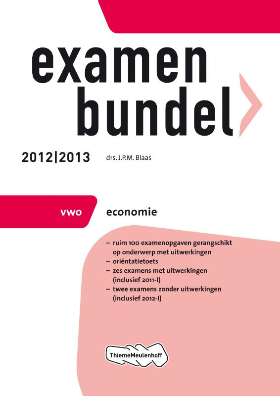 boekenbalie_9789006079418_cover Examenbundel vwo economie  2012/2013