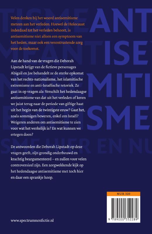 Antisemitisme hier en nu achterkant