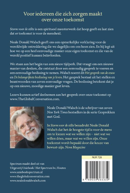 Storm voor de stilte / Gesprekken met de mensheid / 1 achterkant
