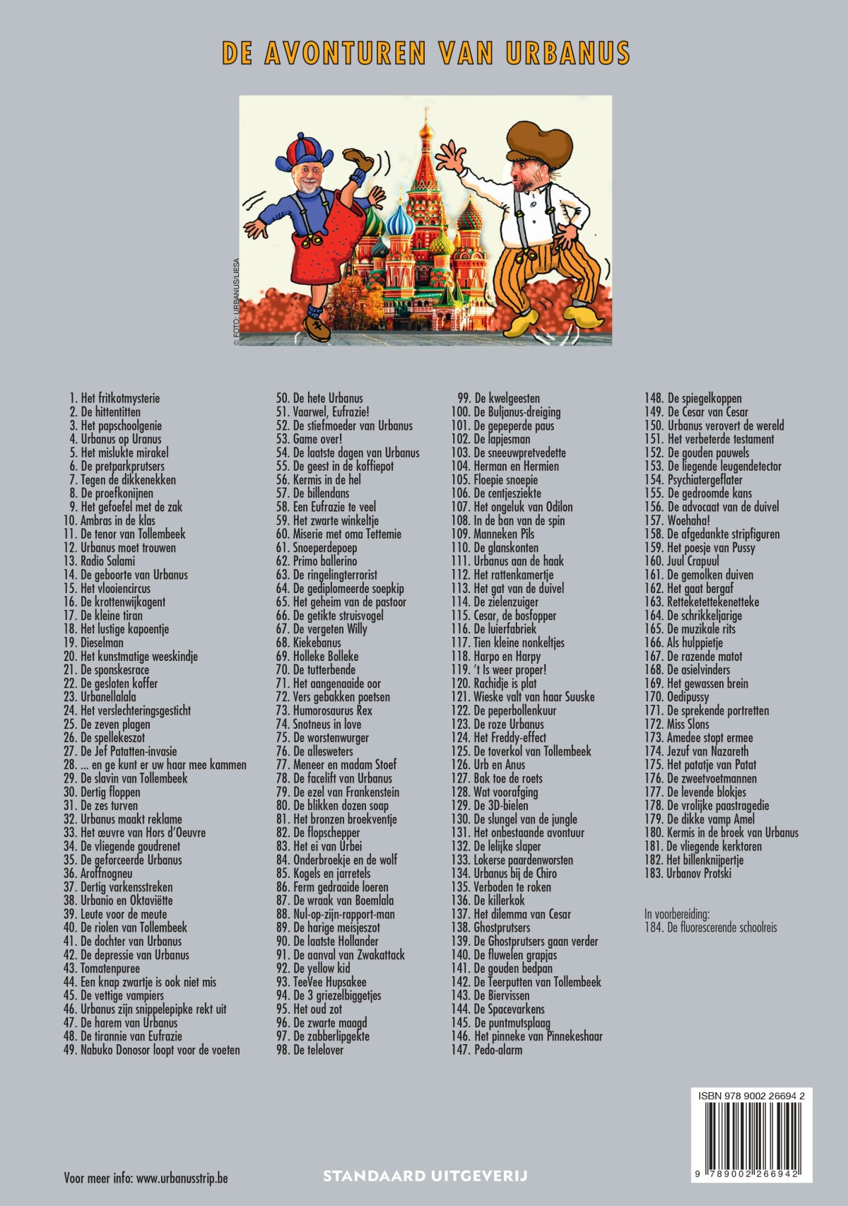 Urbanov Protski / De avonturen van Urbanus / 183 achterkant