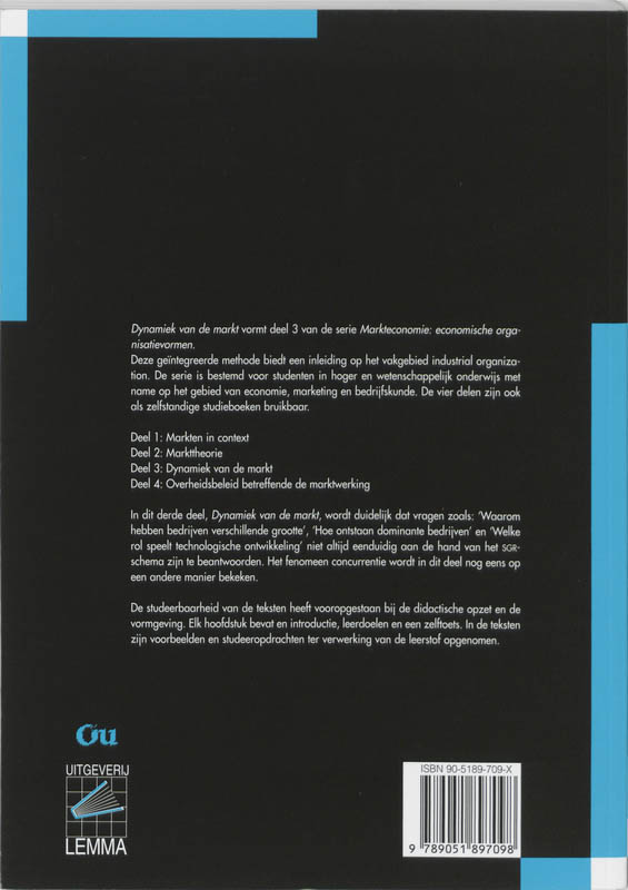 Markteconomie 3 Dynamiek van de markt achterkant