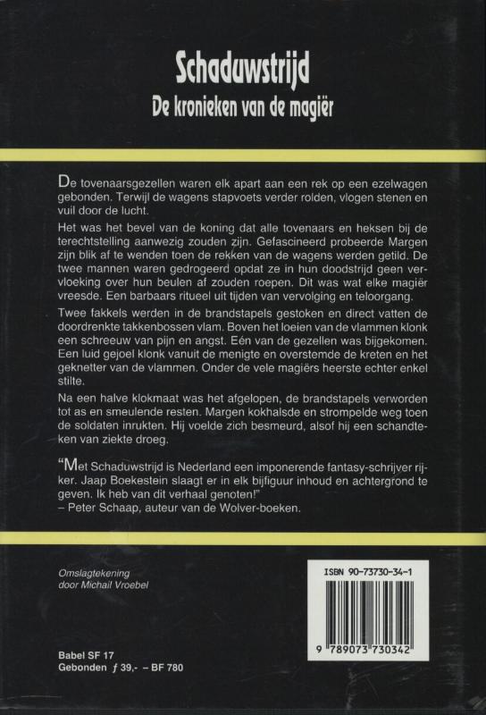 Schaduwstrijd / Babel SF / 17 achterkant