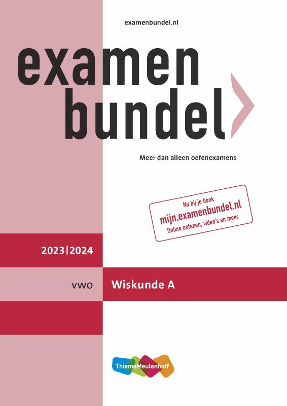 Examenbundel / Vwo Wiskunde A 2023/2024 thumbnail