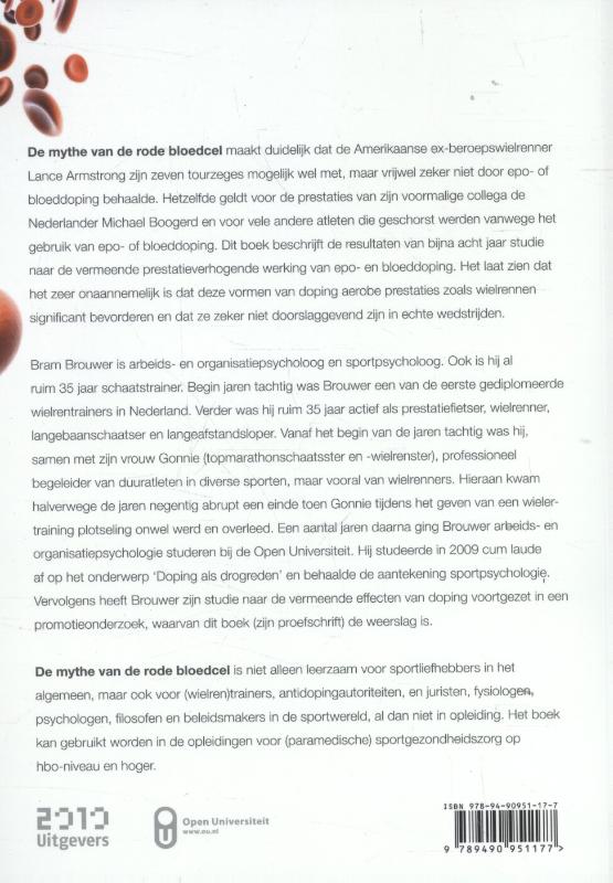 De mythe van de rode bloedcel De mythe van de rode bloedcel achterkant