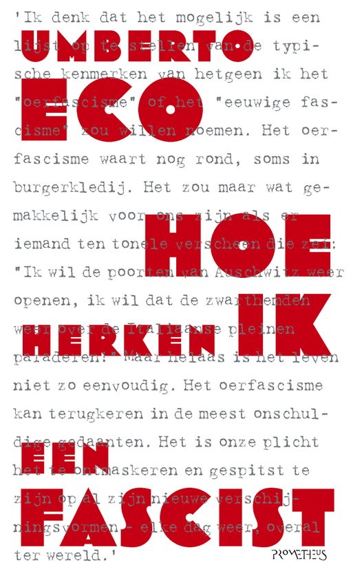 Hoe herken ik een fascist?