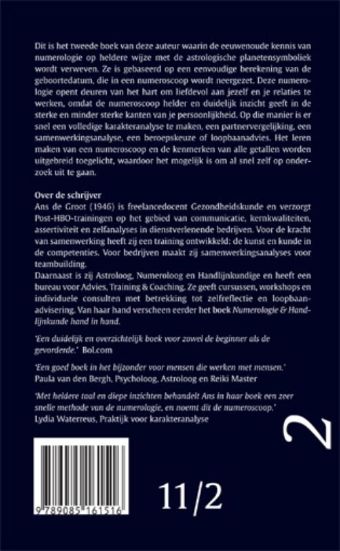 Numerologie praktisch toegepast Numerologie praktisch toegepast achterkant