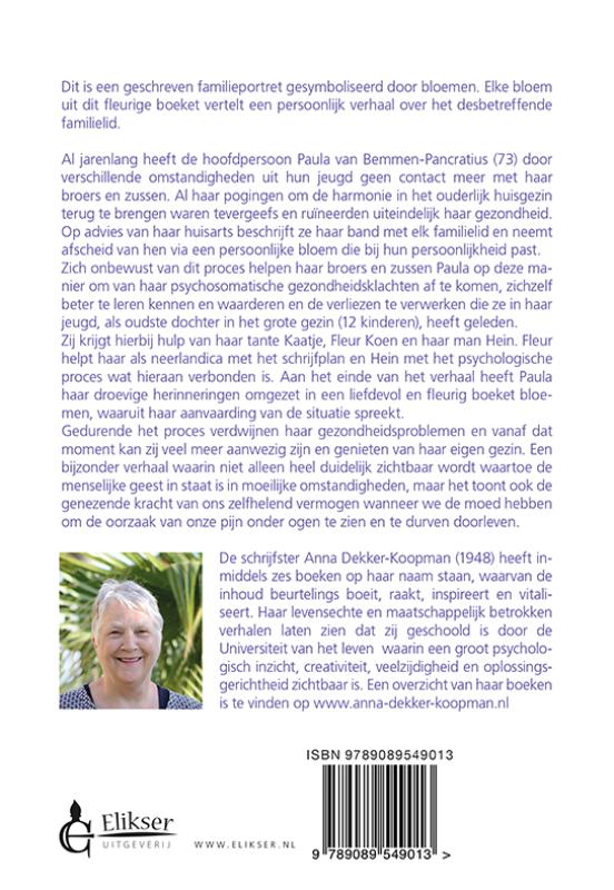 Een fleurig boeket achterkant